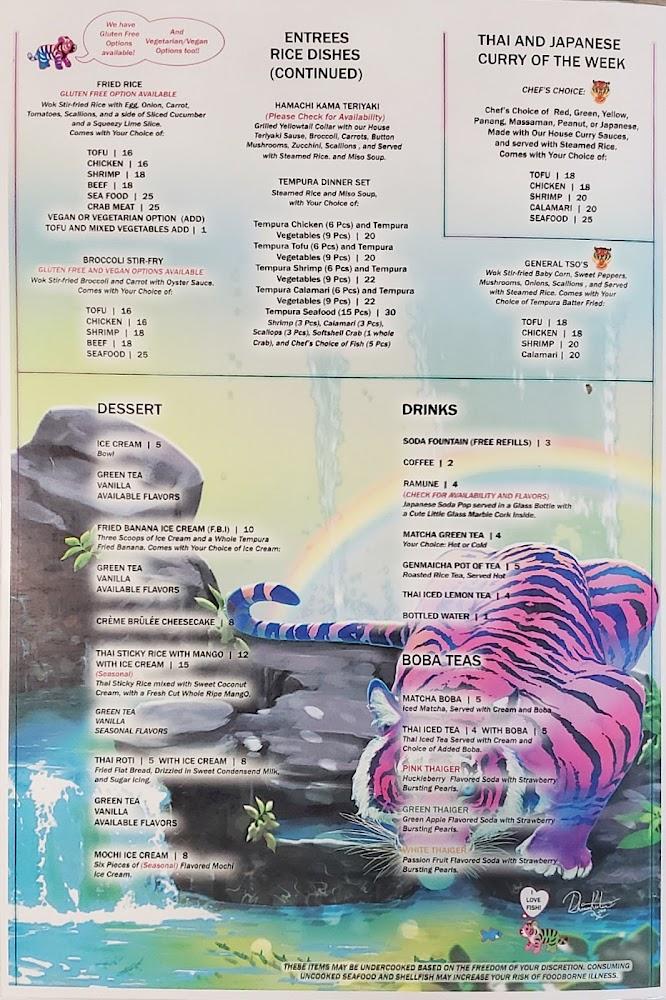 A Thaiger Menu image 3